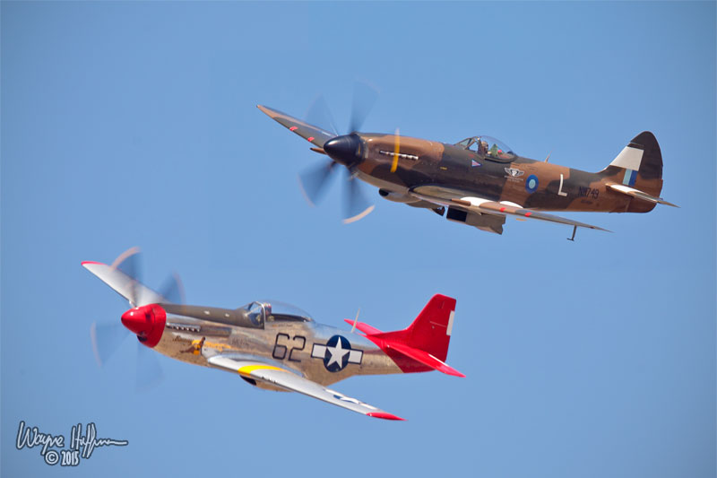 Camarillo Airshow Spitfire and Mustang